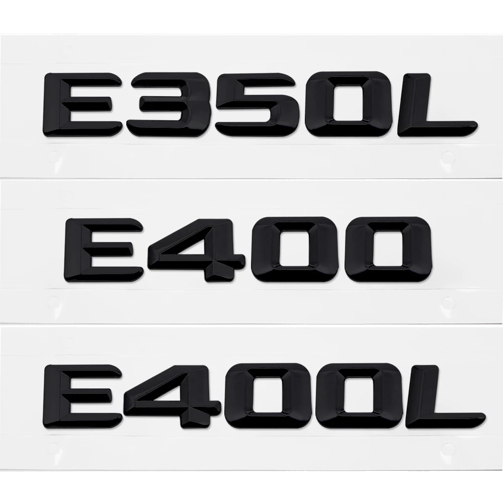 

Наклейки для Mercedes E Class E350L E400 E400L W110 W114 W115 W123 автостайлинг крышка багажника Задняя эмблема значок Хромированные АБС-буквы