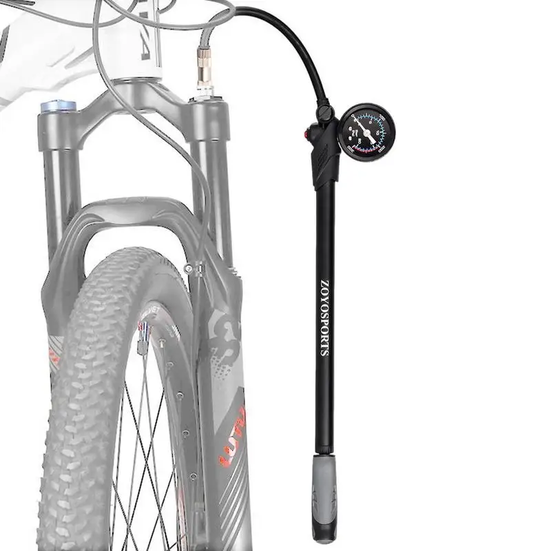Bike Shock Pump 300psi High-Pressure Air Pump For MTB Bike Fork Universal Bicycle Pump With Gauge And Air Bleed Button Mountain