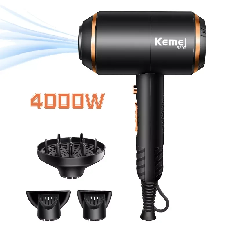 Enlarge Professional Hair Dryer 4000 Wind Power Powerful Electric Blow Dryer Hot/cold Air Hairdryer Barber Salon Tools 210-240V D40