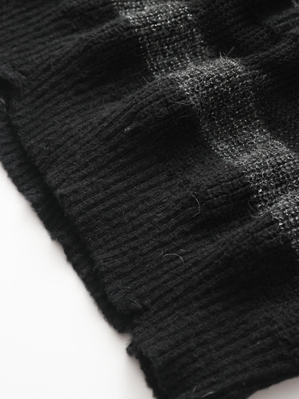 Aige 2024 зимний универсальный модный прозрачный вязаный женский свитер в