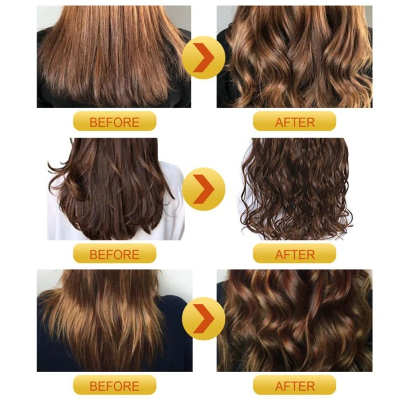 50ml Elastin Curl Enhancer Long-lasting Moisturizing Hair Styling Product Anti Frizz Volumizing Gel Curly Cream Care - купить по