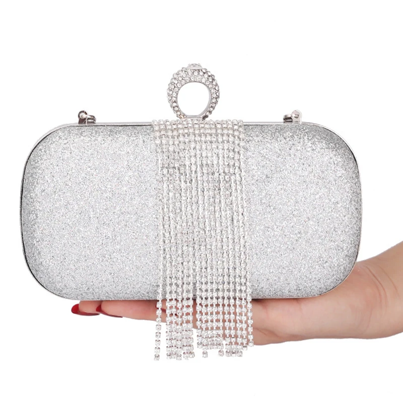 

YoReAi Fashion Woman Diamond Encrusted Dinner Party Bag Casual Dress Cheongsam Clutch Bags Trend Phone Wallet Storage Package