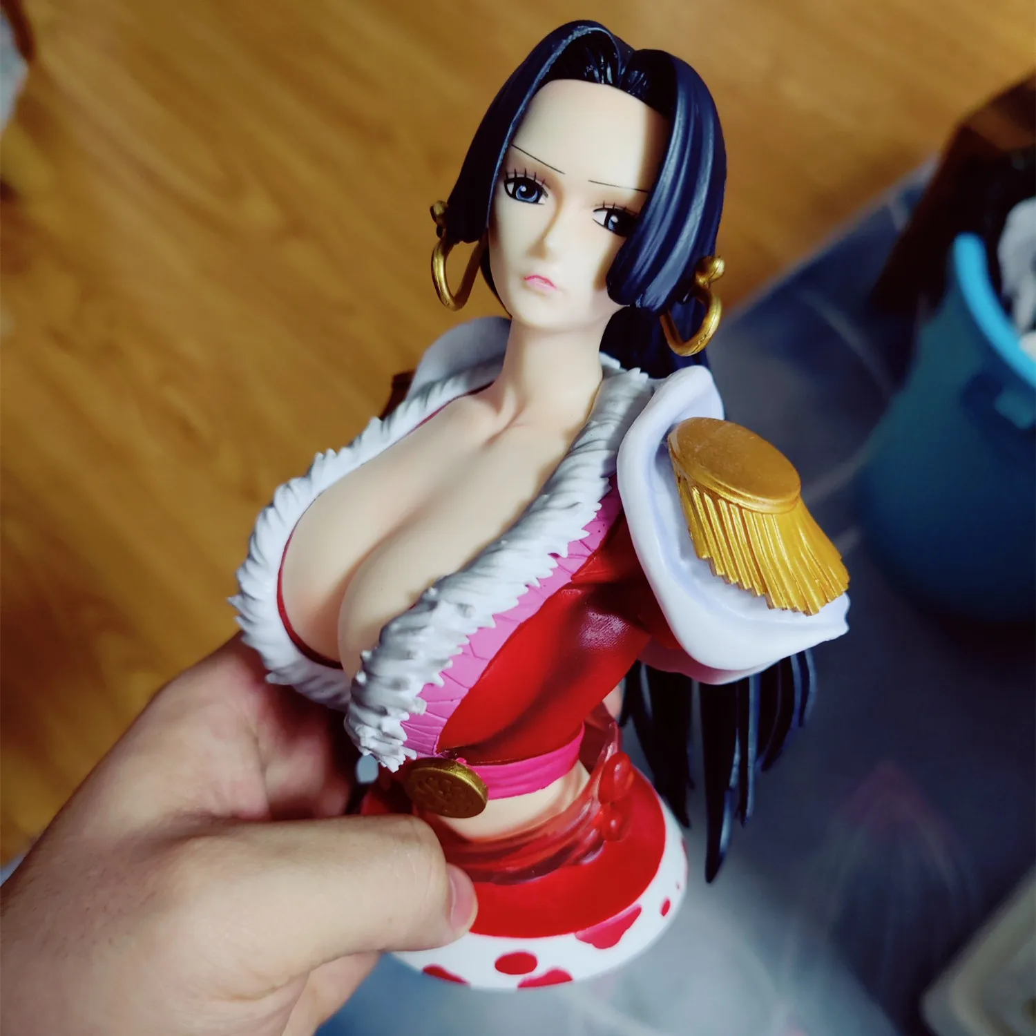 

[VIP] 17cm One Piece Sexy Girls Boa Hancock Head bust Portrait GK action figure statue PVC Collection model home decoration gift