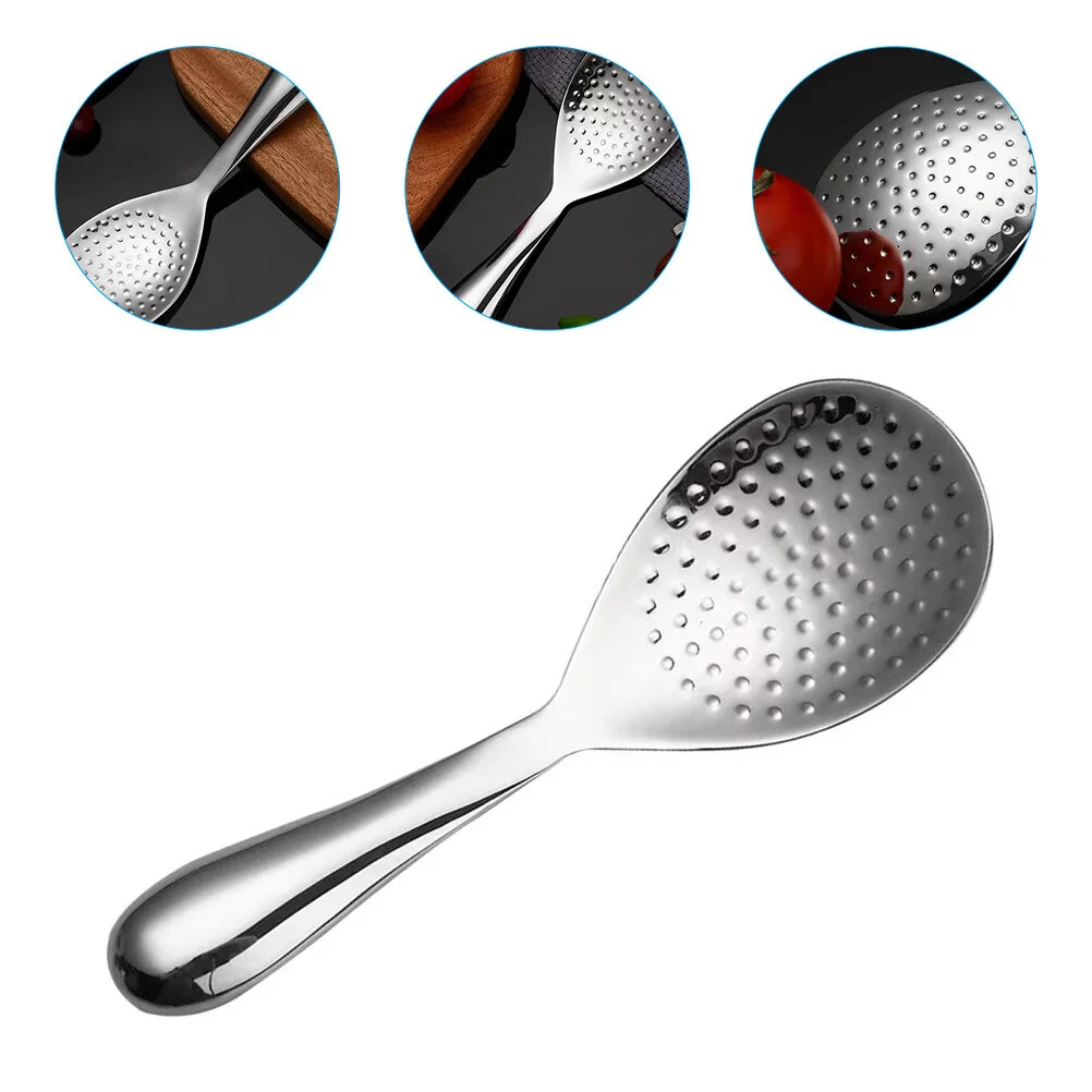 

Stainless Steel Scoop Asia Household Rice High Temperature Resistance Non-stick Spoon Thickened Durable Meal 304 Ladle