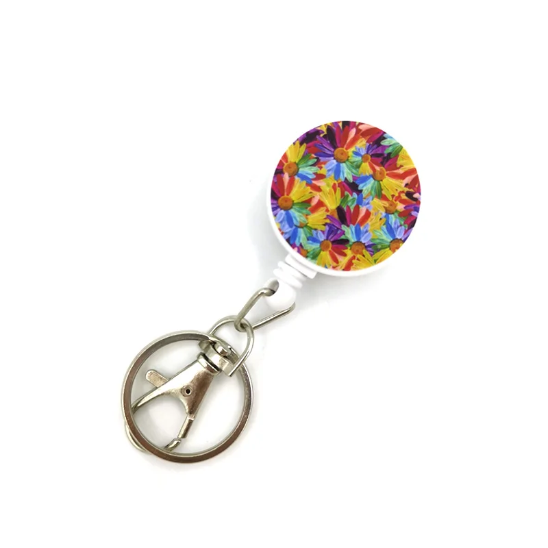 

Colorful Sunflower Rainbow Flowers Art Cartoon Anime Fashion Lanyards Bus ID Name Card Holder Accessories Decorations Kids Gifts