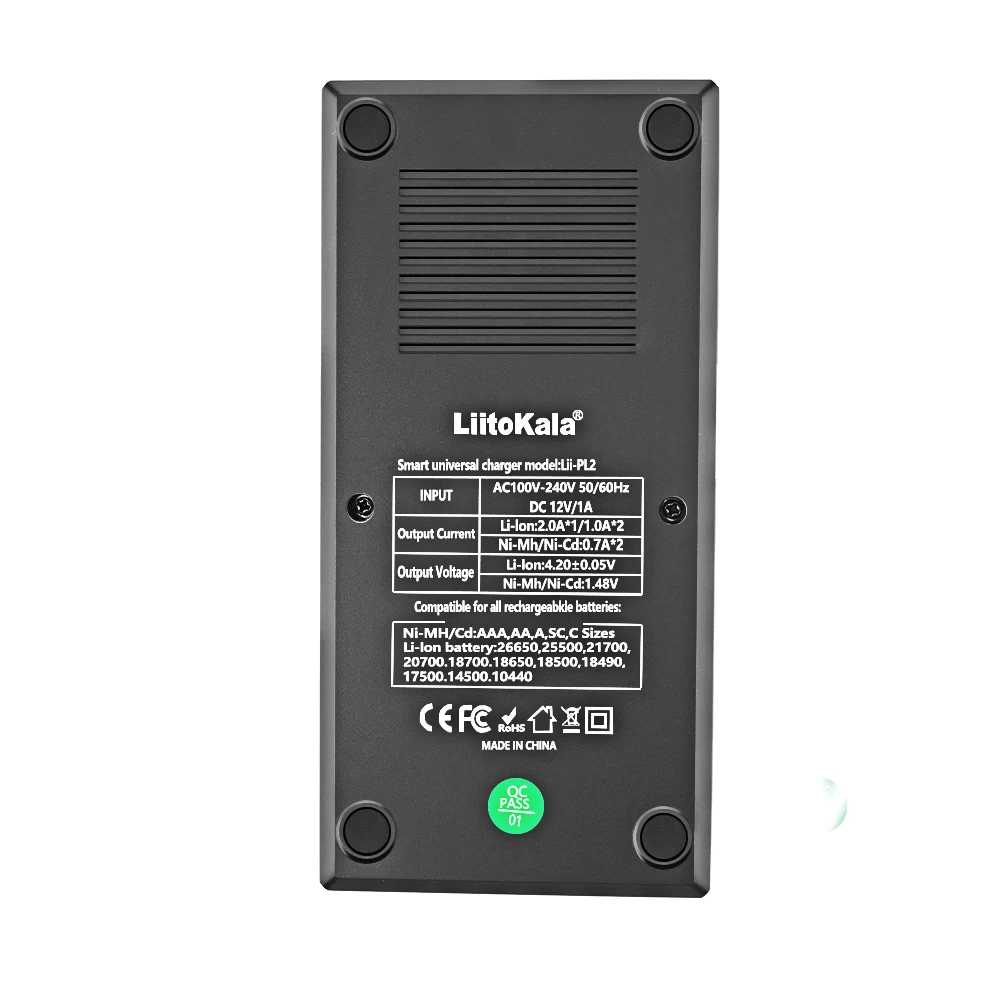 Зарядное устройство LiitoKala Lii-PL2 2-слотовое светодиодное