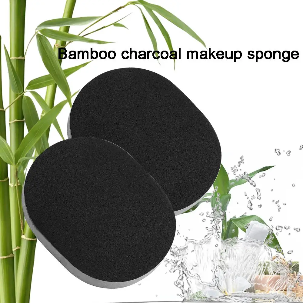 

Fashion New Hot sale Bamboo Charcoal Cosmetic Puff Facial Cleaning Makeup Remover Portable Sponge Effective Washing Tools