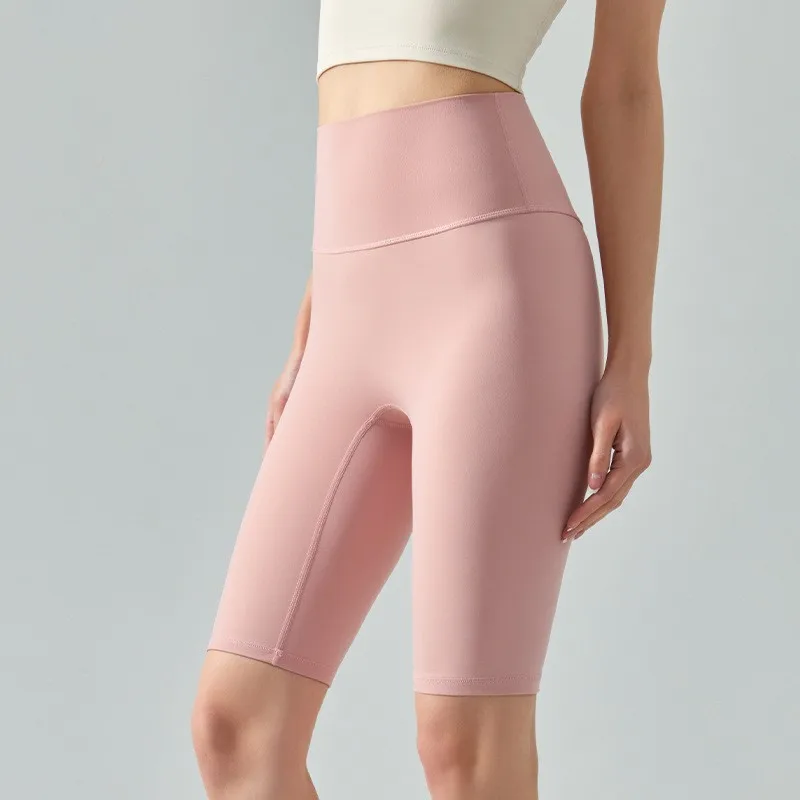 Female Fitness Yoga Shorts Young Girls Running Cycling Sports High Waist Leggings Gym Sport Seamless Push Up Breathable Shorts