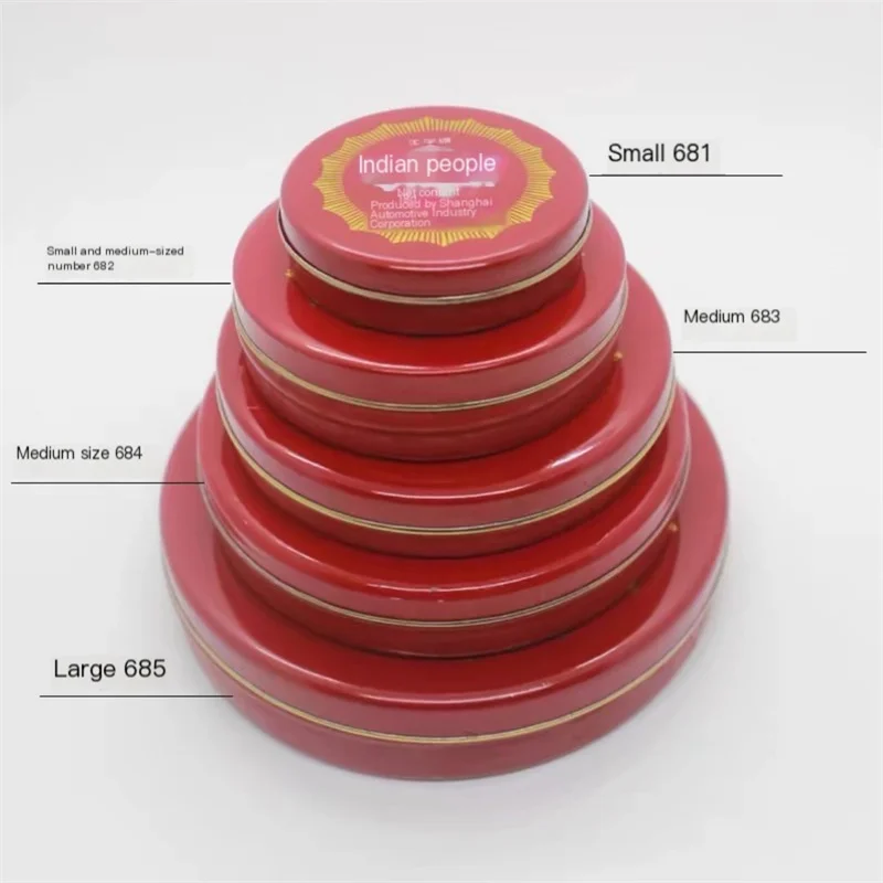 10 шт. красные чернила для каллиграфии круглая банка китайская паста Yinni штамп