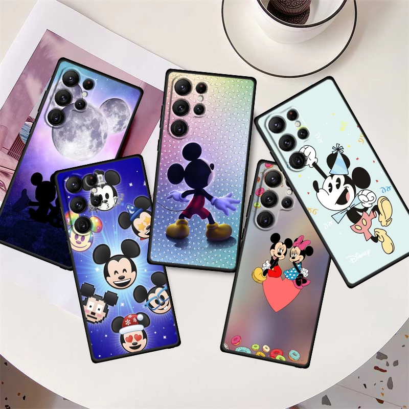 

Minnie Mickey Mouse Smart Phone Case For Samsung Galaxy S23 S22 S21 S20 FE S10 S10E S9 Plus Ultra Pro Lite 5G Black TPU FUnda