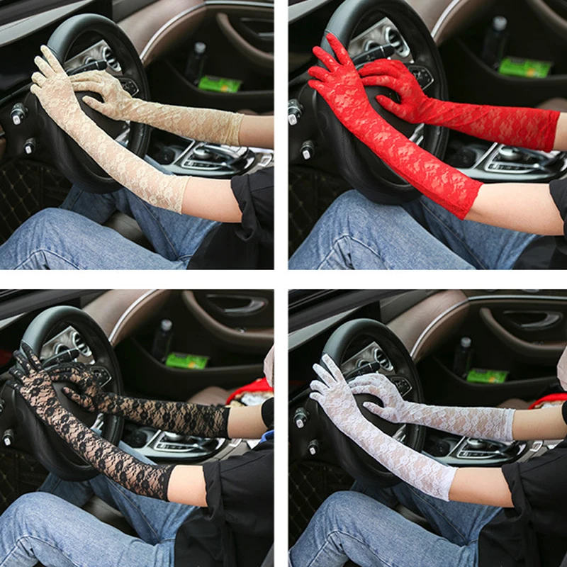 

Sexy Lace Nets Gloves Elastic Gloves Bride Long-sleeve Gloves Mesh Liturgy Gloves Sexy Glove Summer Lace Jacquard Fishnet Gloves