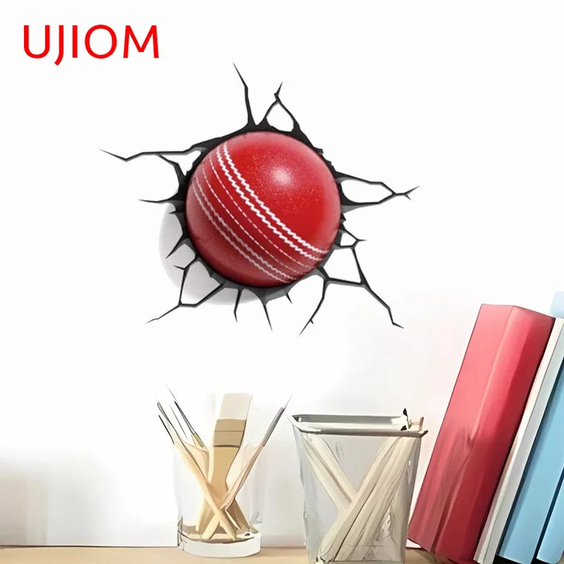 3D наклейки на стену в виде крикета и трещин 13 см
