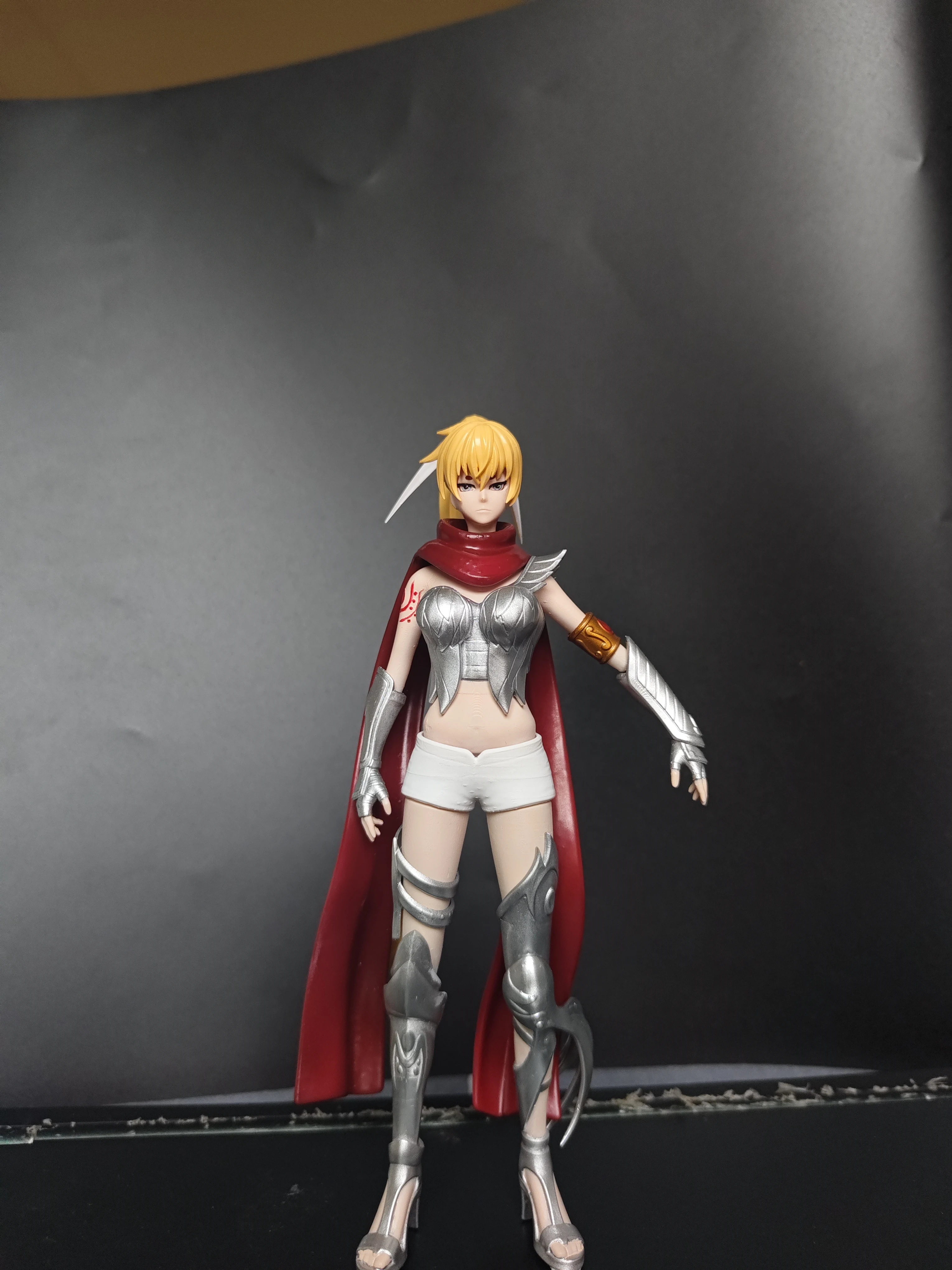 Фото Saint Seiya The Lost Canvas LC-Crane Yuzuriha Серебряная статуя Saint Aries Shion's Junior Sister из смолы Коллекционная модель №2