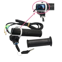 24v 36v 48v electric bicyclescooterbike e bike twist throttle accelerator with lcd battery display and key lock