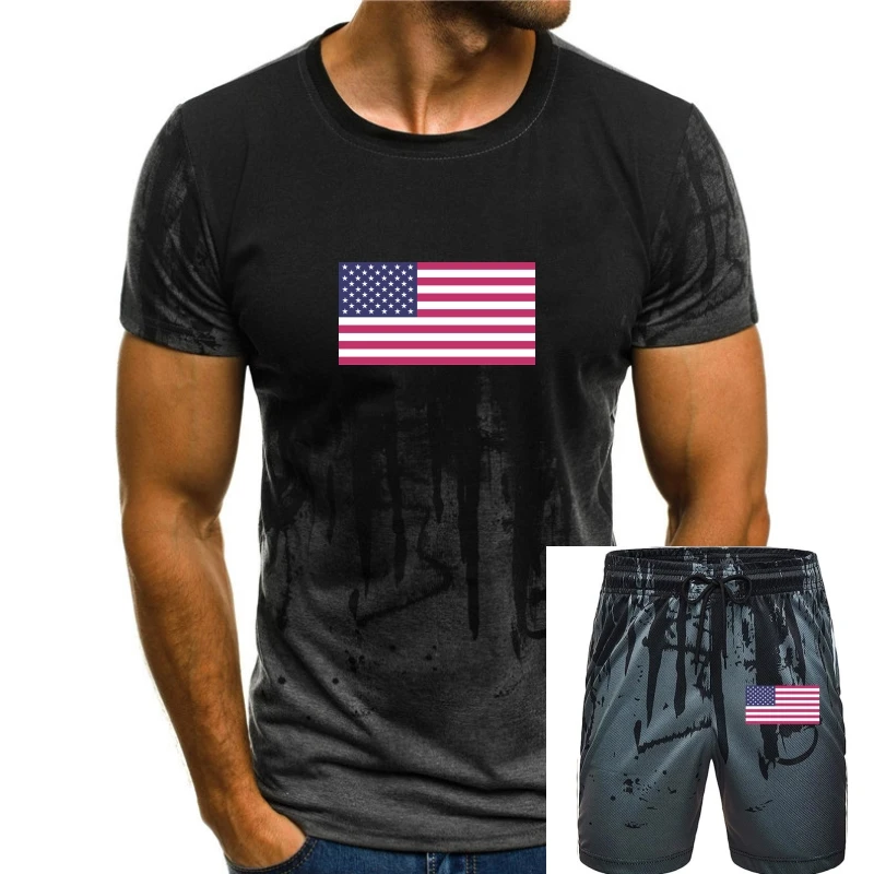 

Men's New Arrival Summer Style T Shirts Short Sleeve Leisure Fashion Summer American Usa Flag T-Shirt Designs