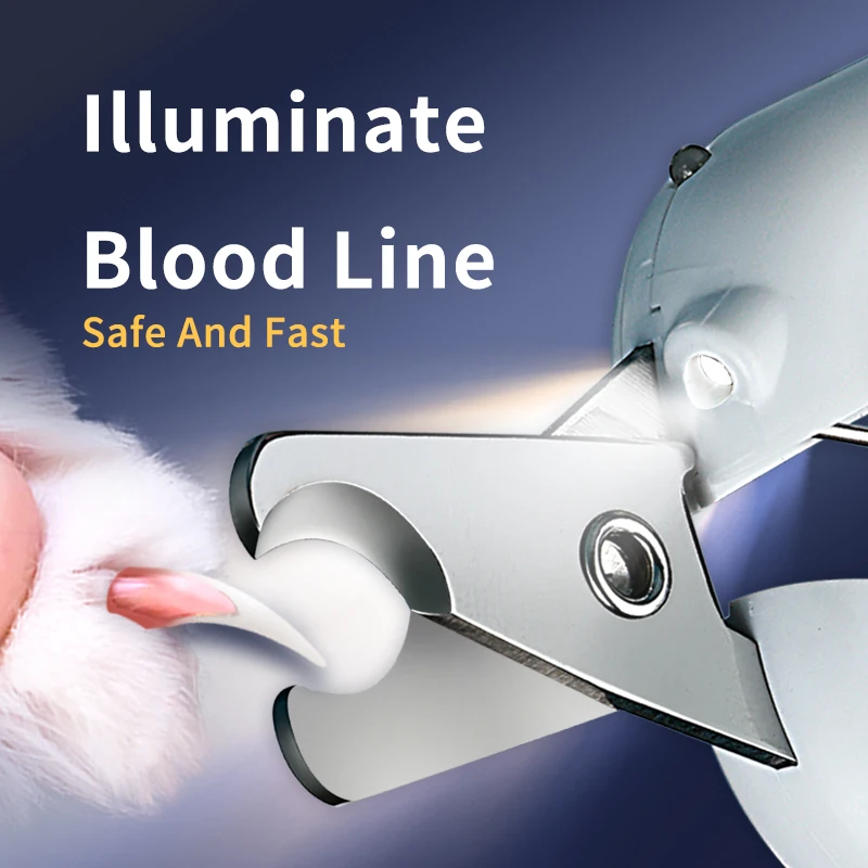 

MAMY PETS Professional Pets Nail Clippers For Cat With Double Lights Beauty Scissors Animal Dog Cat Pet Grooming Tools For Newer