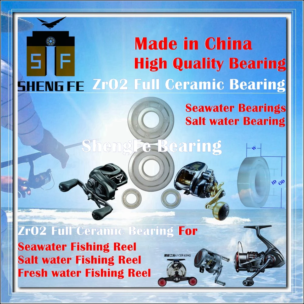 

104 Bearing MR104 4x10x4 P2|ZrO2 Ceramic Bearing|Fishing Reel Bearing 1040 Apparatus Bearing|Seawater Bearing/Salt water Bearing