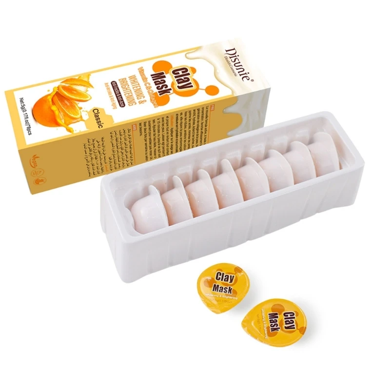 

Коллагеновая и витаминовая C маска 11 мкФ, глиняная маска, уход за кожей, улучшение угрей, акне, грязевая маска для темных пятен