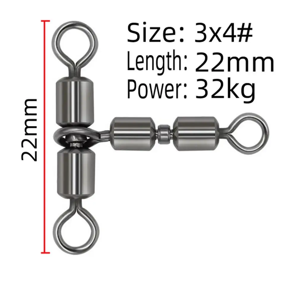 Соединитель для рыболовных крючков вертлюг подшипник тройной твердый