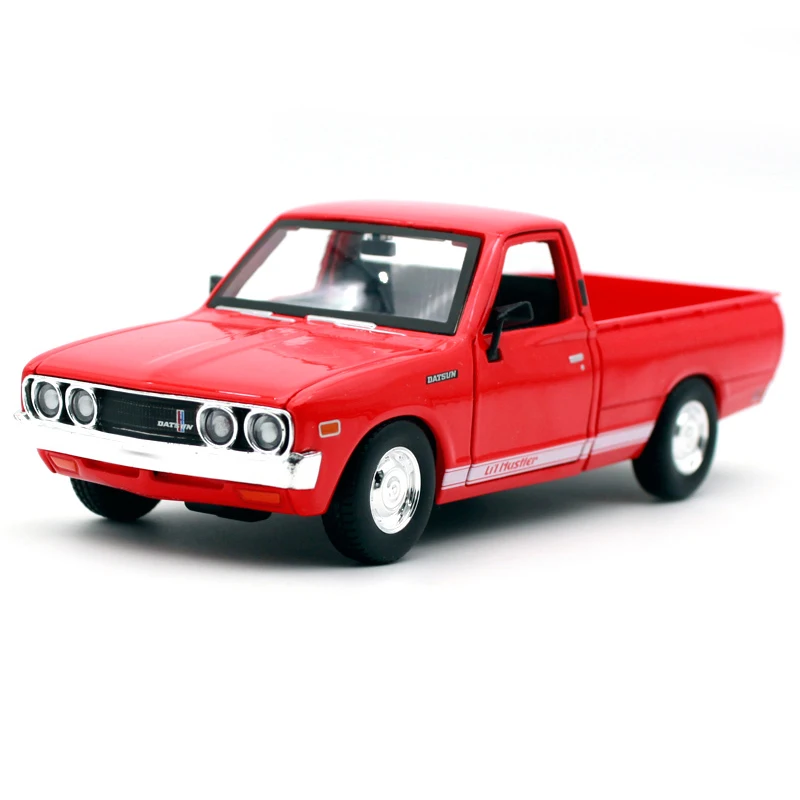 

1:24 1973 Datsun 620 пикап модель автомобиля из сплава металлический литой металлический внедорожник имитация автомобиля для детей