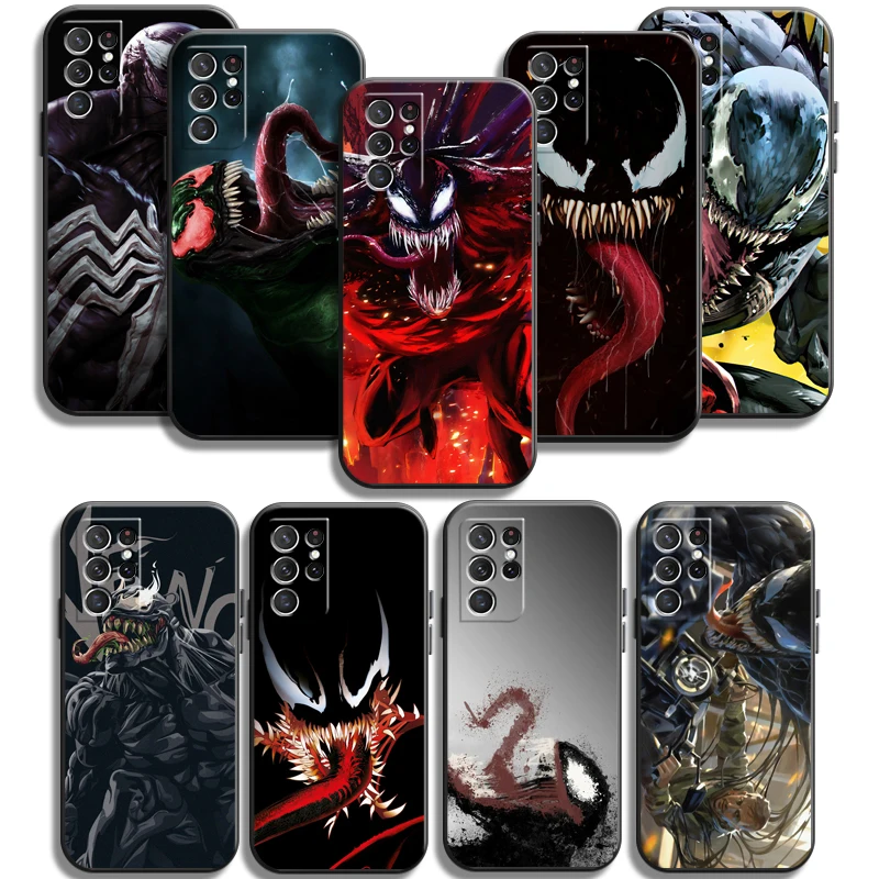 

Marvel Venom Phone Cases For Samsung Galaxy S22 Plus S20 S20 FE S20 Lite S20 Ultra S21 S21 FE S21 Plus Ultra Soft TPU Coque