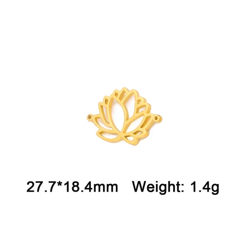 EUEAVAN 5 шт. подвески Лотос из нержавеющей стали