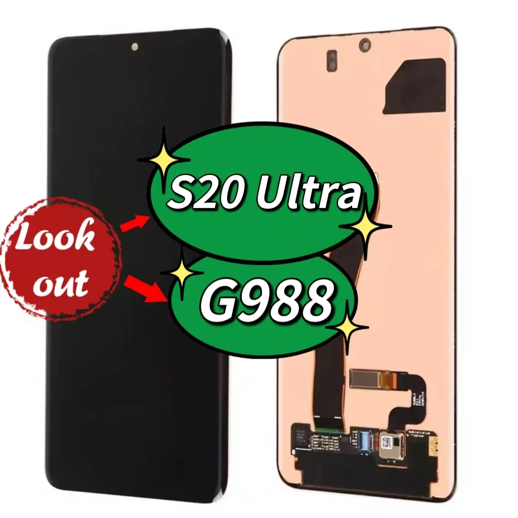 Оригинальный сенсорный ЖК-экран для Samsung Galaxy S20 Ultra 5G G988F SM- G988A G988U G988F/DSF/DS