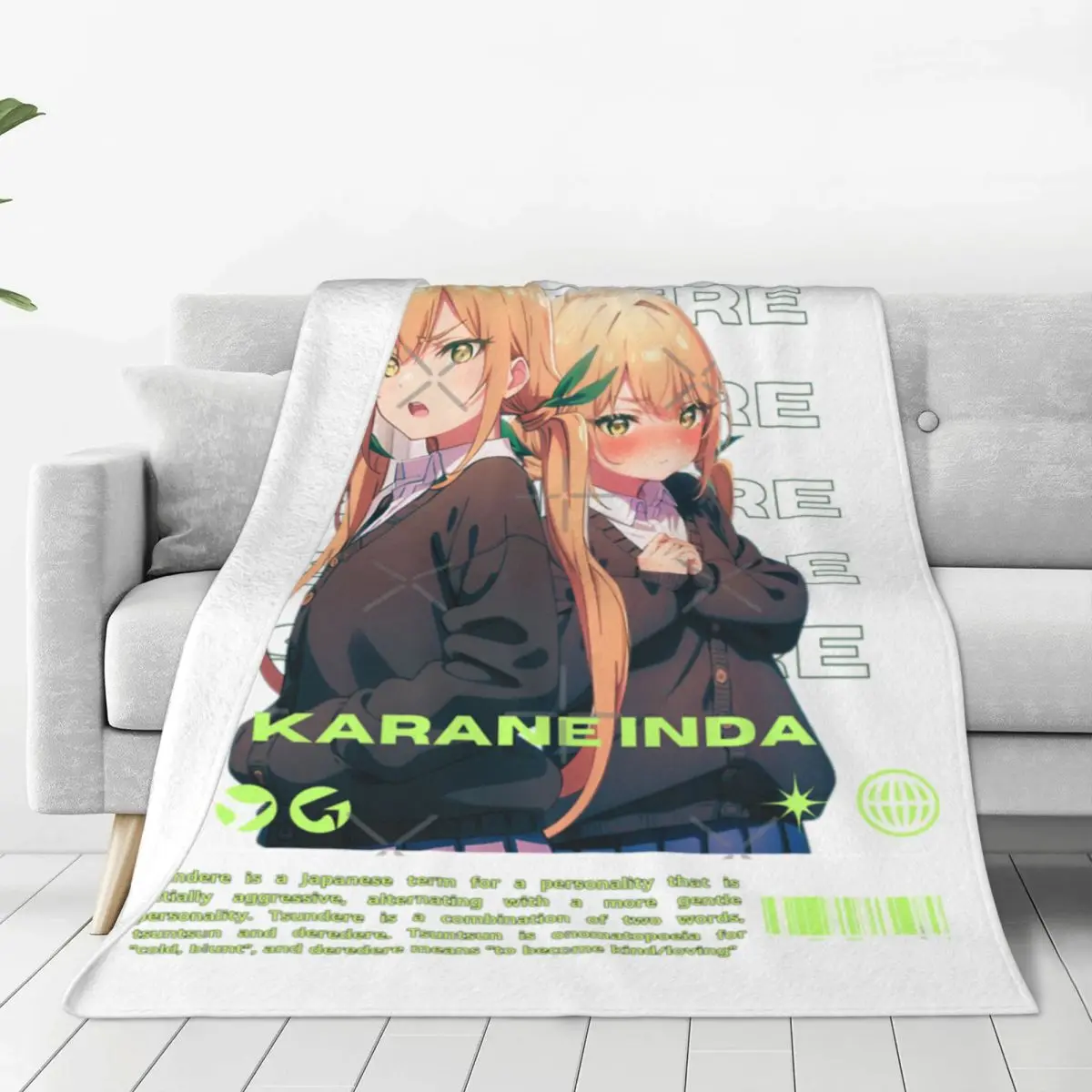 Одеяло для активных девушек аниме Arth Karane Inda The 100 покрывало на кровать Kawaii размер