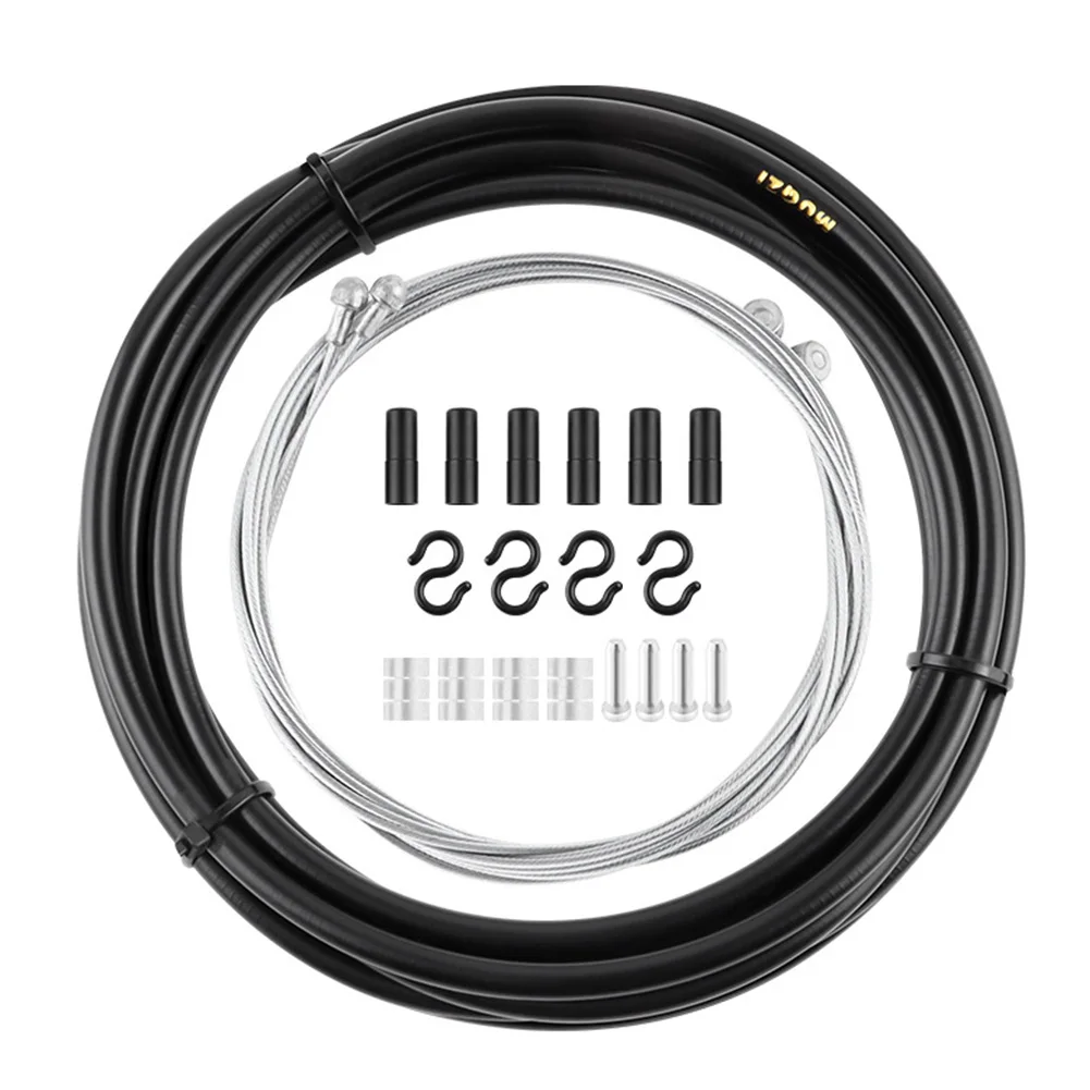 

Shift Cable Brake Line Garden Indoor Parts Replacement Wire 1 Set 77.4x29mm Accessories Black High Carbon Steel