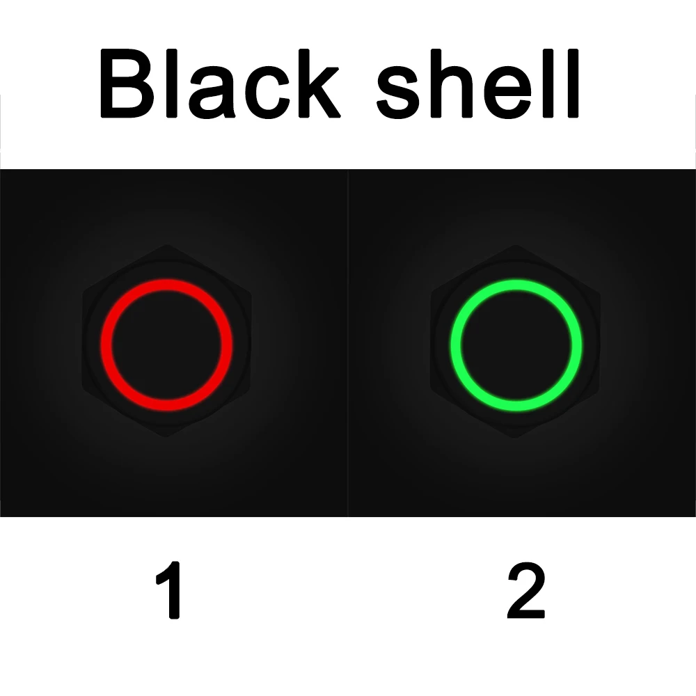 

Двухцветный водонепроницаемый металлический кнопочный переключатель Red Blue