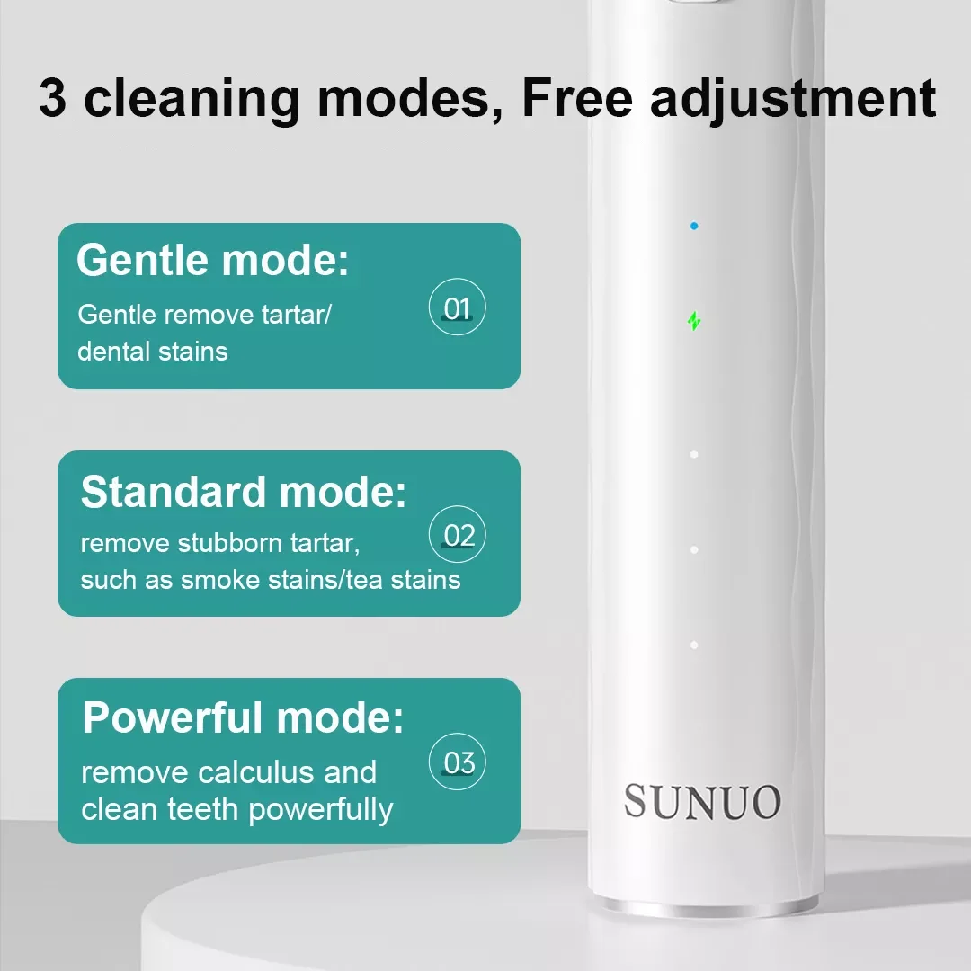 SUNUO Visual Electric Ultrasonic Teeth Cleaner 200W Endoscope Tooth Dental Scaler Rechargeable Tartar Calculus Plaque Remover enlarge