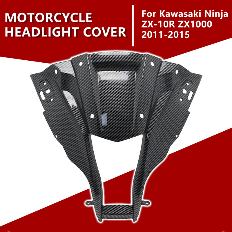 NINJA Motorcycle for Kawasaki ZX-10R ZX10R ZX1000 2011 2012 2013 2014 2015 ABS Carbon Fiber Vent Air Intake Ninja Front Fairing