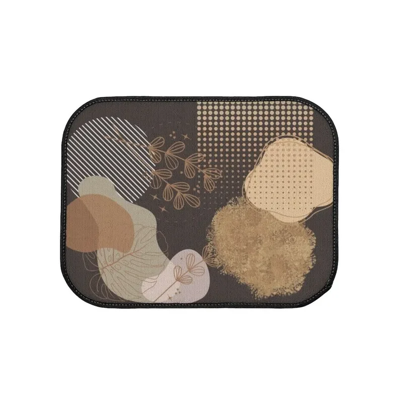 Коричневые коврики в стиле бохо эстетического абстрактного искусства