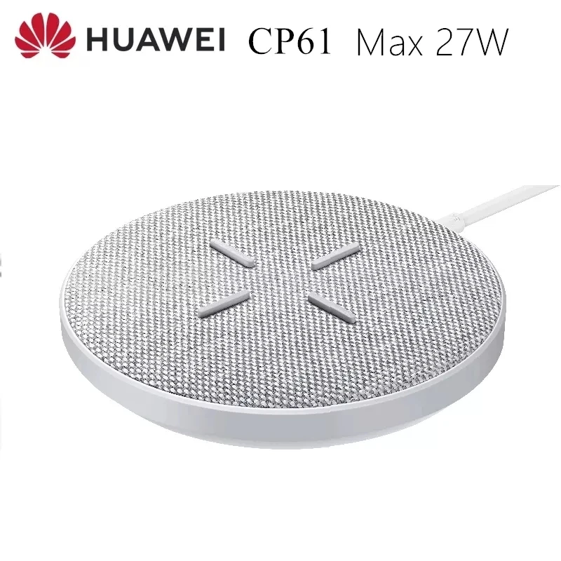 Беспроводное зарядное устройство Max 27 Вт для Huawei суперзарядка CP61 Qi Стандартная