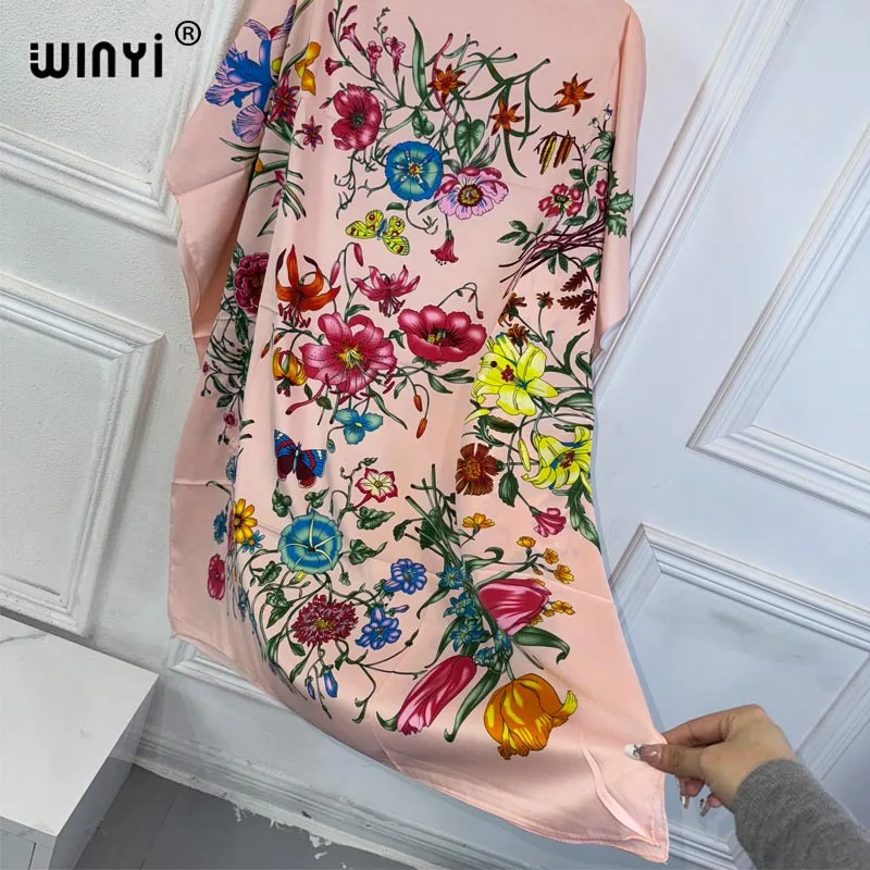 Платье-макси WINYI летнее сексуальное Африканское женское платье пляжная одежда с