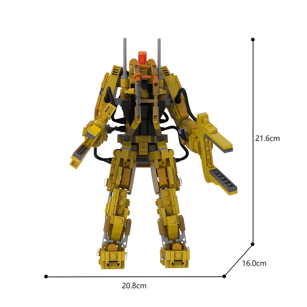 MOC мини-Размер Φ рабочий погрузчик набор строительных блоков Космический