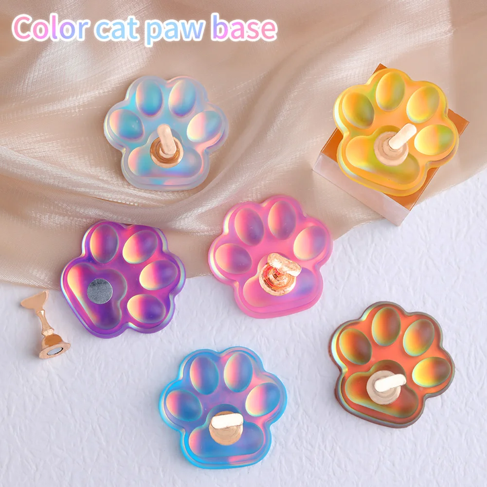 

1PC Nail Art Practice Display Stand Chess Board Magnetic Tips Cat Paw Claw Practice Holder Set Polish Gel Color Chart Tool