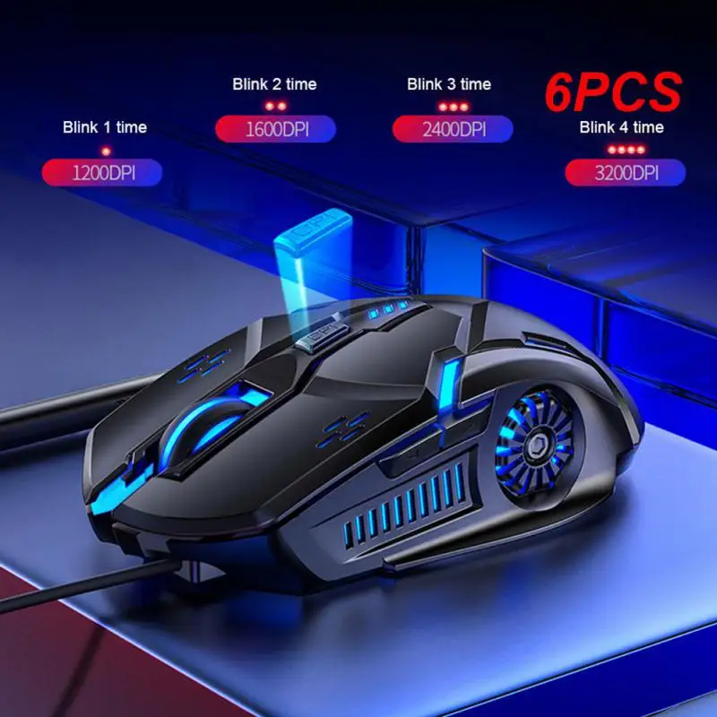 

Мышь Проводная X5 G21, 4800DPI, 2400DPI, 1600DPI, 6 шт.