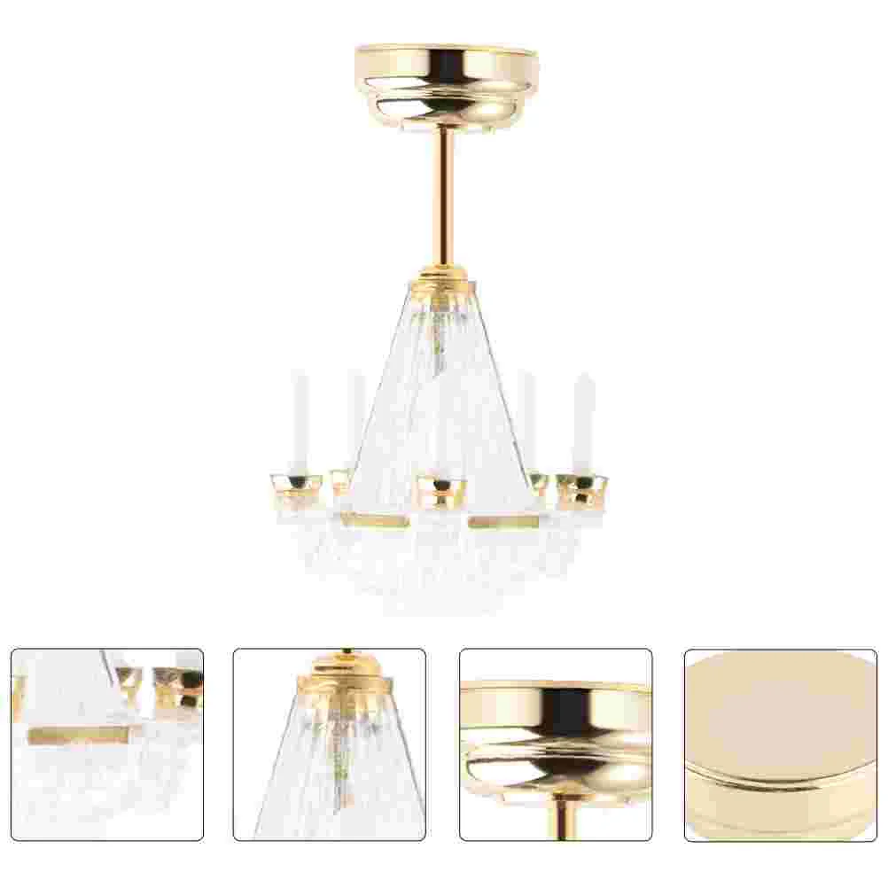 Кукольный домик люстра мини-украшение макет сцены реквизит модель изысканный