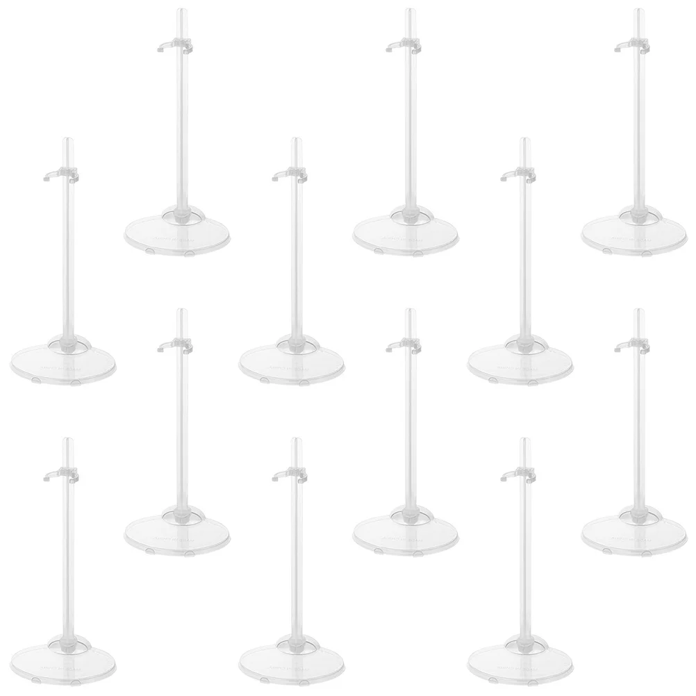

Standing Display Support Base Transparent Model Holder Storage Shelves Plastic