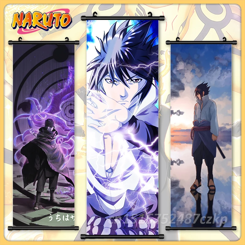 

Naruto Poster Canvas Uchiha Sasuke HD Print Painting Uzumaki Japan Wall Art Anime Picture Home Decoration Mural Hanging Scrolls