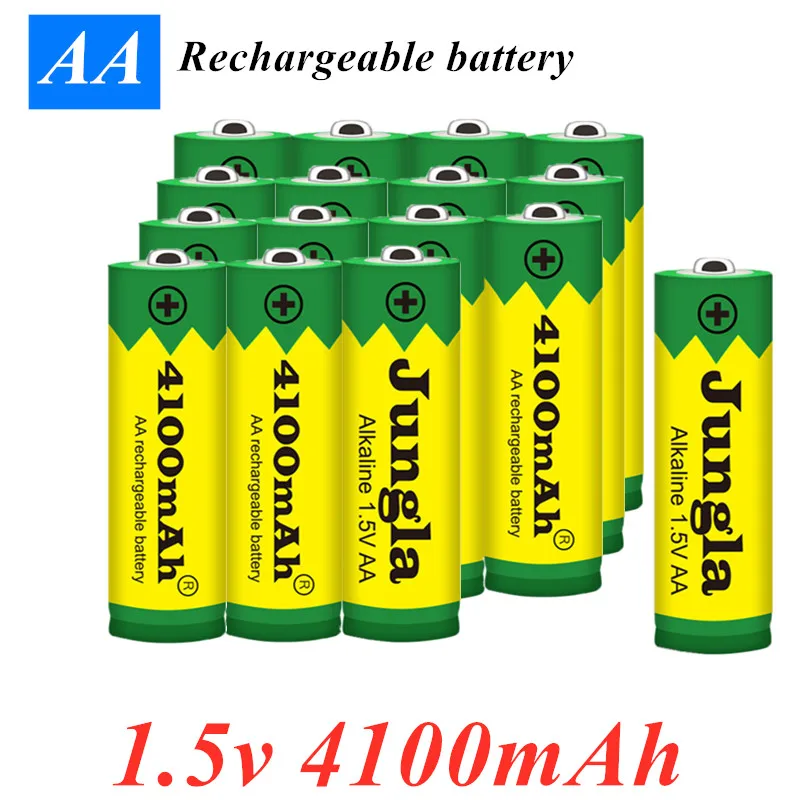 

2022 2-20 PCS 1.5V AA rechargeable battery AA cell 4100mah for torch toys clock MP3 player replace batteries Free shipping