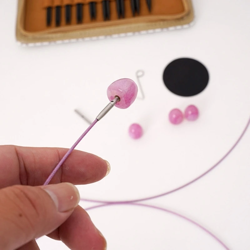 9 пар алюминиевых сменных круговых спиц 3 0-6 0 мм для вязания