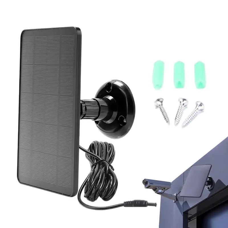 Solar Panel Portable Charger 5V USB Charging For Security Camera Camping Outdoor Power Station Cell PhoneTablet Power Bank