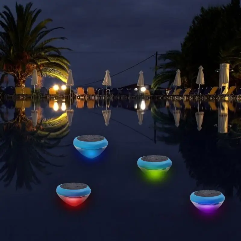 

1PC RGB Solar LED Floating Pool Light Solar Powered Colorful Swimming Underwater Lamp IPX6 For Yard Pond Garden Pool Decor Light