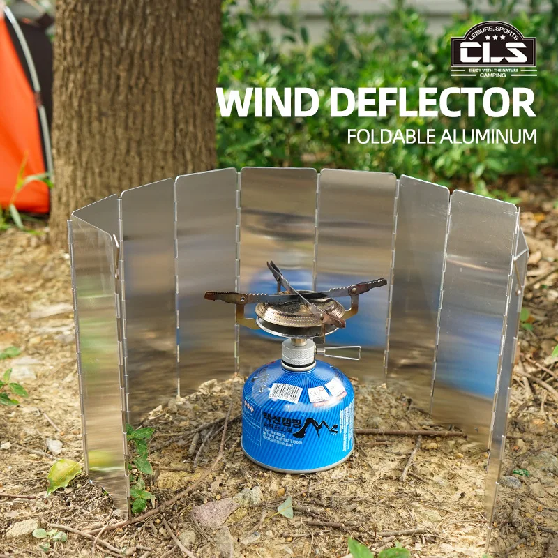 

8/9/10 Pcs Foldable Portable Windshield Outdoor BBQ Stove Head Alcohol Stove Windshield Mountaineering Camping Picnic Windshield