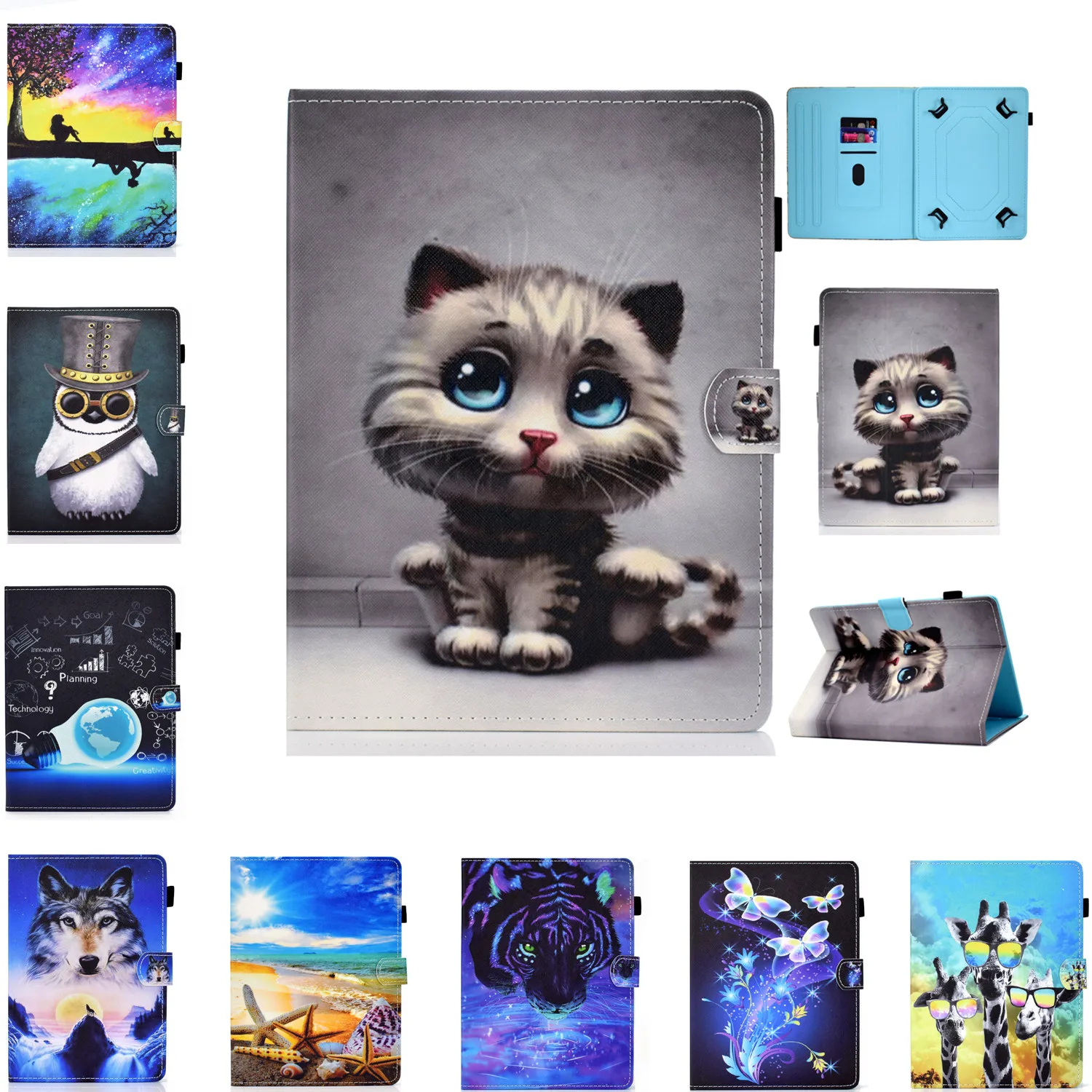 

Cute Cover for Digma CITI 8592 8589 8588 8527 8542/Plane 8550S 8555M 8558/Optima 8027 8019N 3G 4G 8 Inch Tablet Universal Case