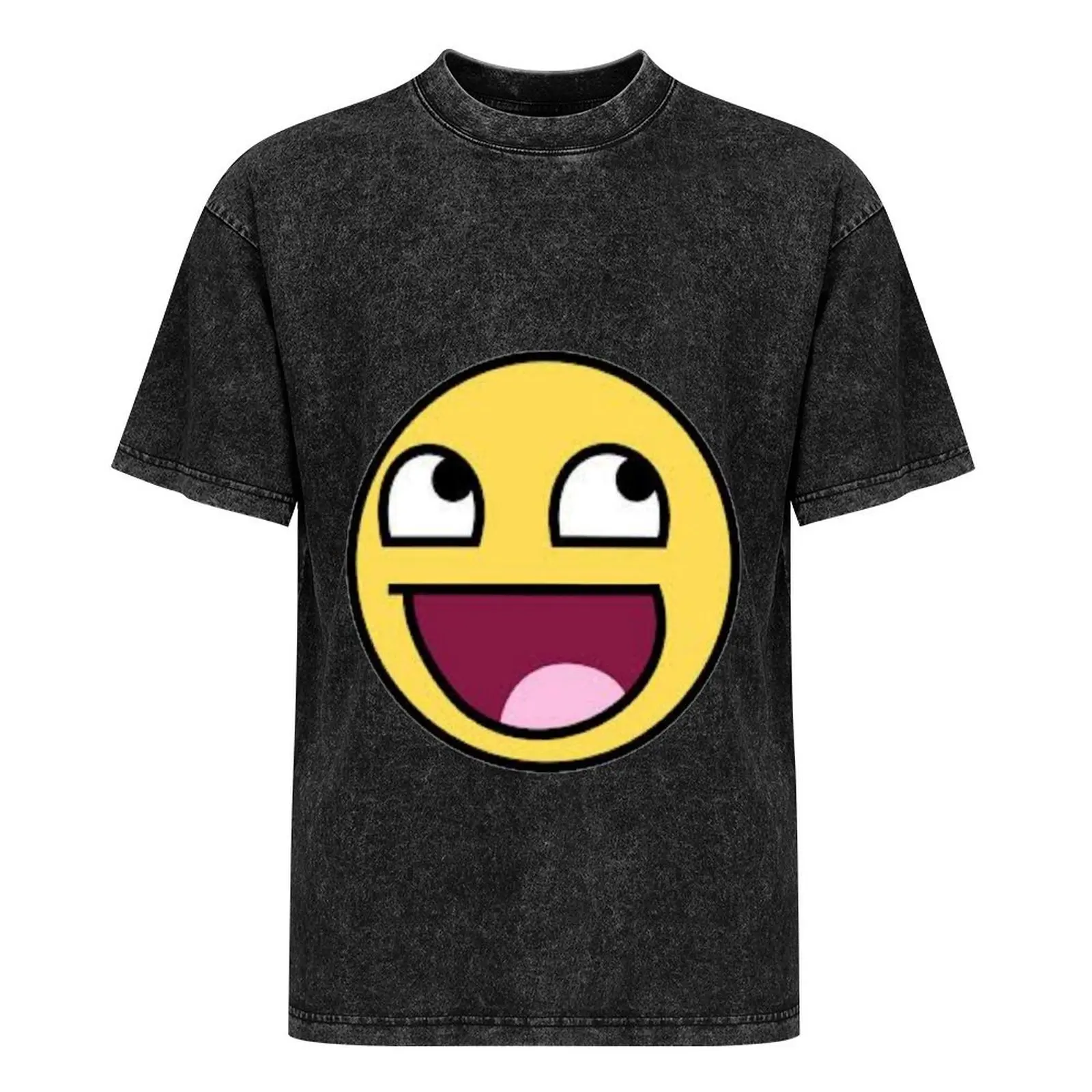 Рубашка Epic Face футболка винтажная рубашка в стиле аниме топы синяя арховая