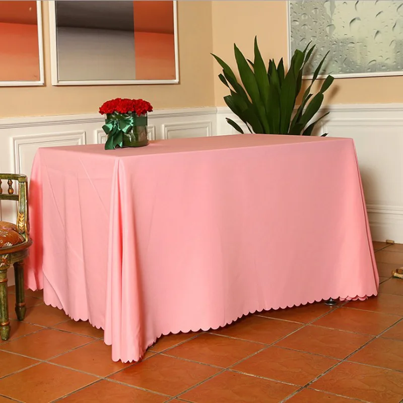 

Прямоугольная скатерть однотонного цвета, набор скатертей для стола, ткань для стола jes3464
