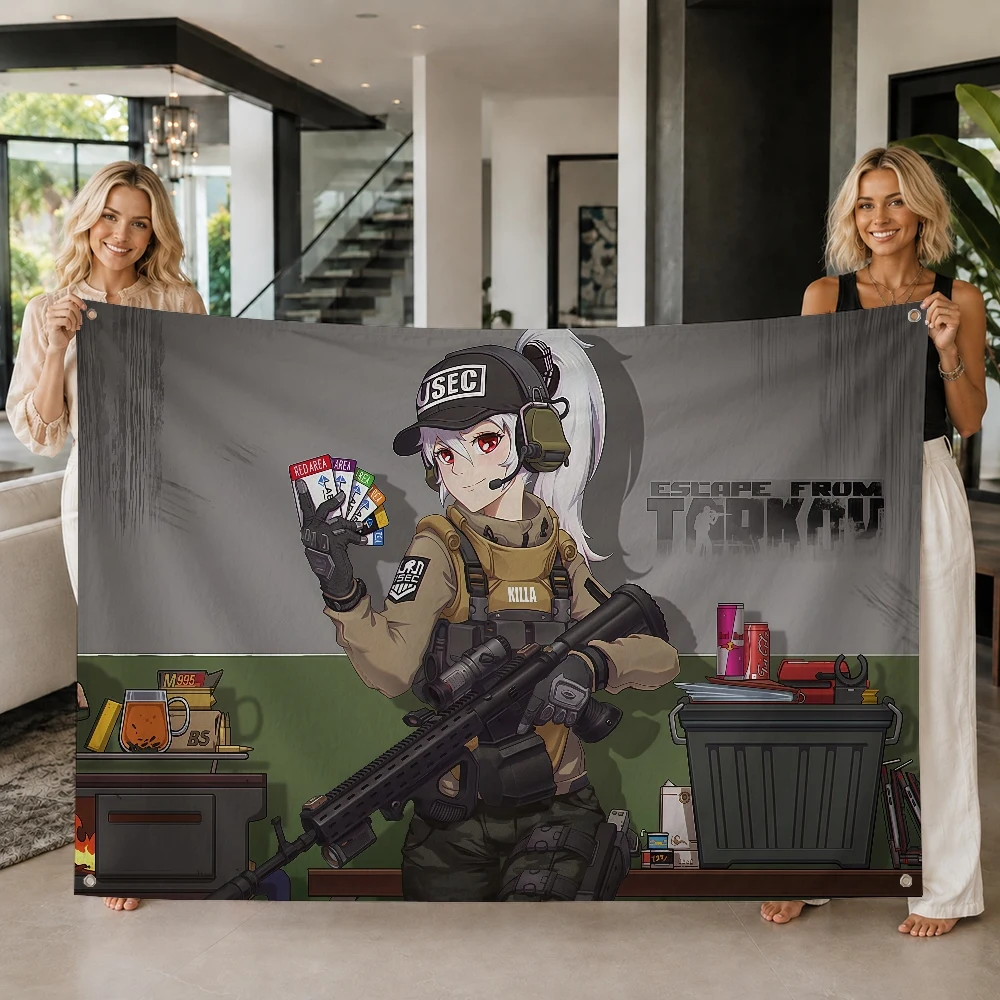 Фото Флаг-декорация по игре E-Escape from Tarkov для пикника на открытом воздухе, вечеринки, кемпинга, дома. №4